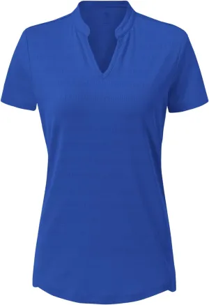 Gopune Women's V Neck Golf Polo Shirts Collarless Short Sleeve Lightweight Quick Dry Tennis Running T-Shirts