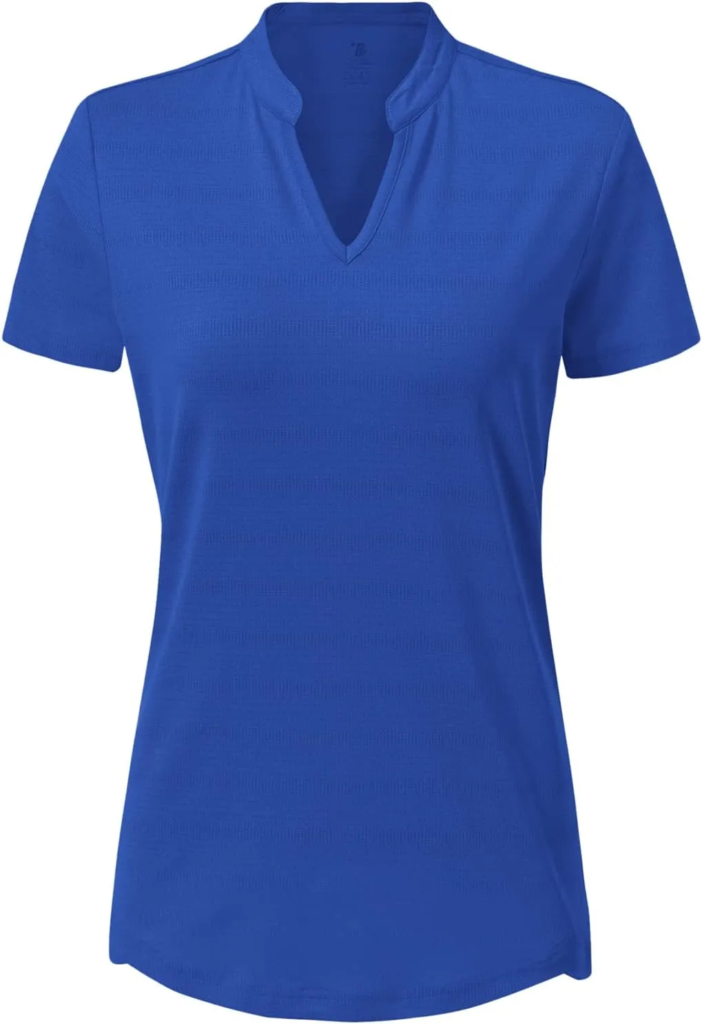 Gopune Women's V Neck Golf Polo Shirts Collarless Short Sleeve Lightweight Quick Dry Tennis Running T-Shirts
