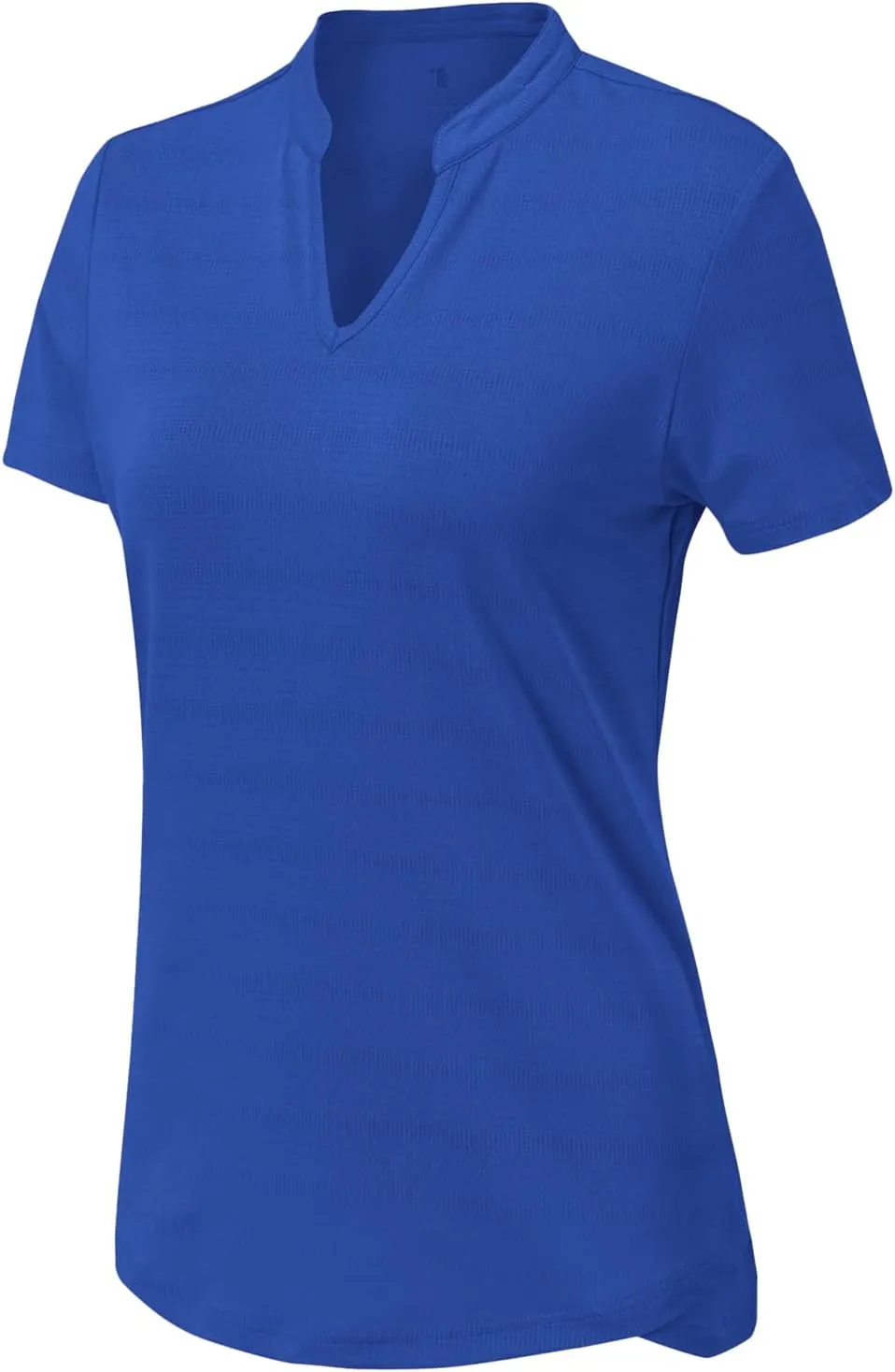 Gopune Women's V Neck Golf Polo Shirts Collarless Short Sleeve Lightweight Quick Dry Tennis Running T-Shirts