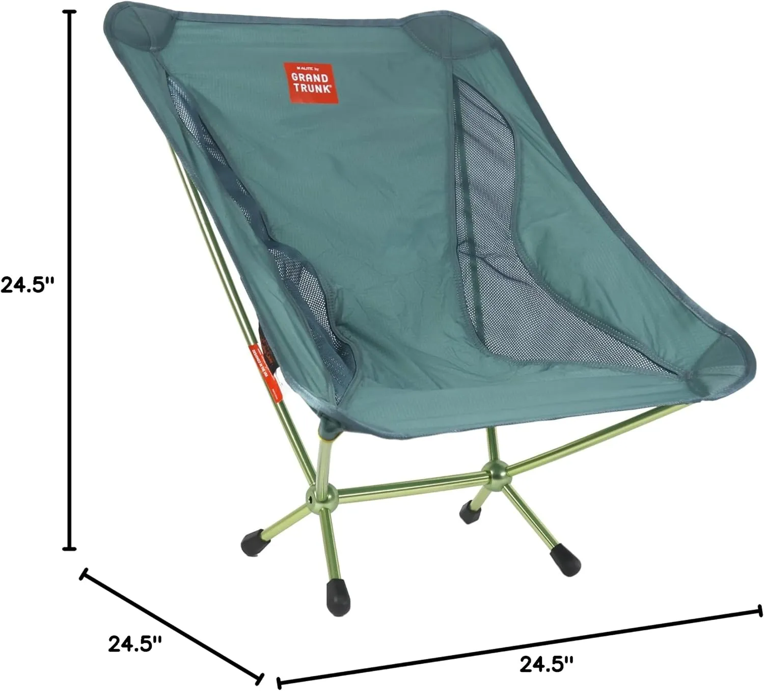 GRAND TRUNK Alite Mantis Chair - Lightweight & Compact Camping Chair, 250lb Capacity (Spruce Green)