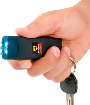 Guard Dog Hornet Micro Stun Gun Keychain - with LED Flashlight, Safety Switch, and Powerful Shock, Heavy Duty Keychain Stun Gun with Bright Flashlight, Built-in Charger, Women Self Defense