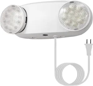 GZRUIYANG LED Emergency Lights with Battery Backup, Commercial Emergency Light Fixtures for Business Home Power Failure Emergency Exit Sign Lighting with 1.0 Meter Plug in Cord AC120V