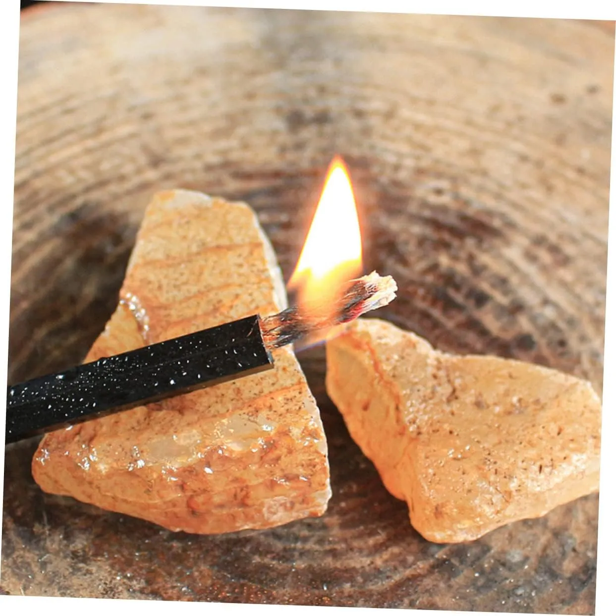 HANABASS Wax-Soaked Kindling Camping Gadgets Whistles Bellow Emergency Firelighters Air Blower Adventure Portable