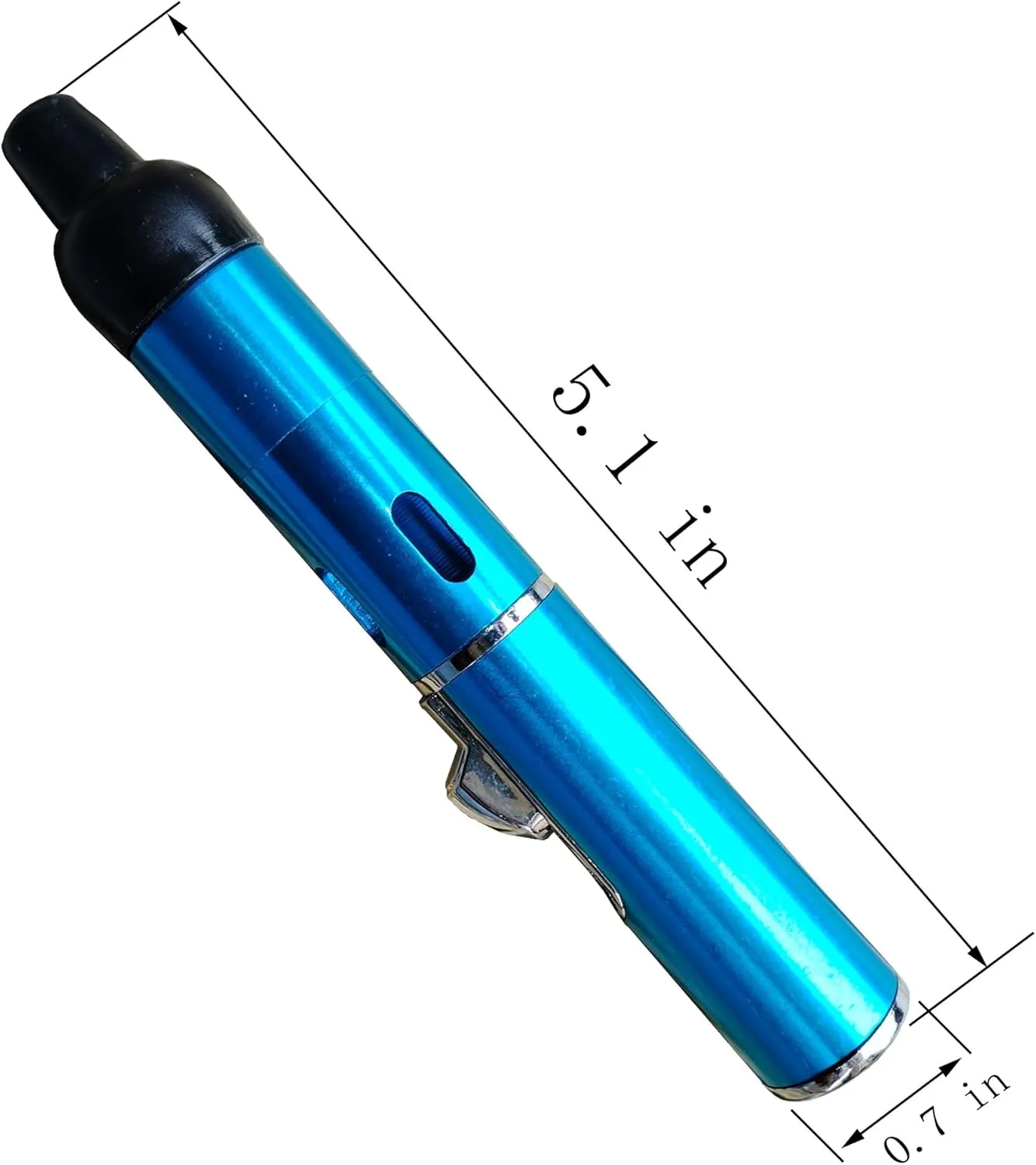 Handheld Inflatable Torch Lighter,Portable Multifunctional All-in-One Tube Built-in Detachable Lighter,Outdoor,Indoor,Camping,Candle,Birthday,Sky Blue(2PCS)