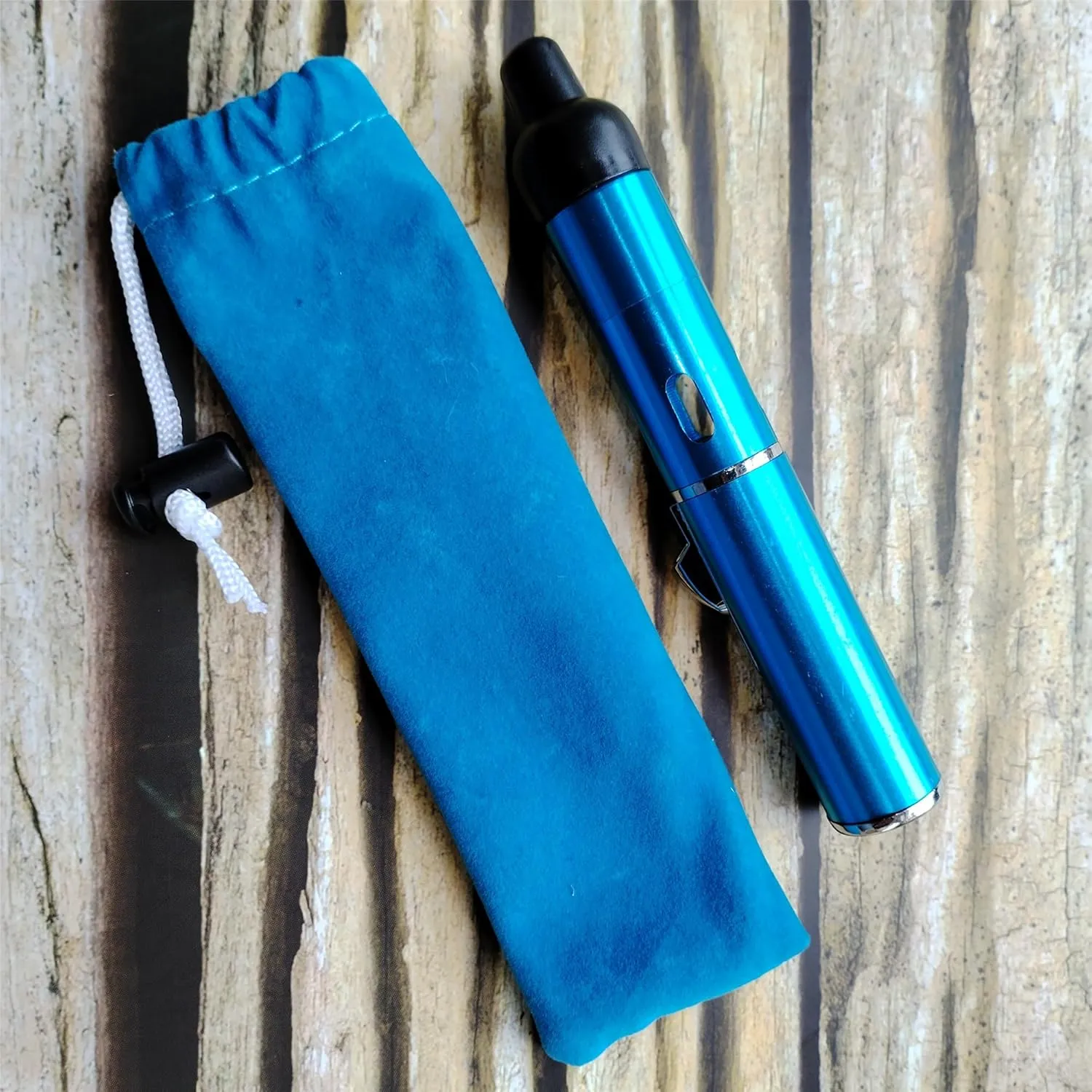 Handheld Inflatable Torch Lighter,Portable Multifunctional All-in-One Tube Built-in Detachable Lighter,Outdoor,Indoor,Camping,Candle,Birthday,Sky Blue(2PCS)