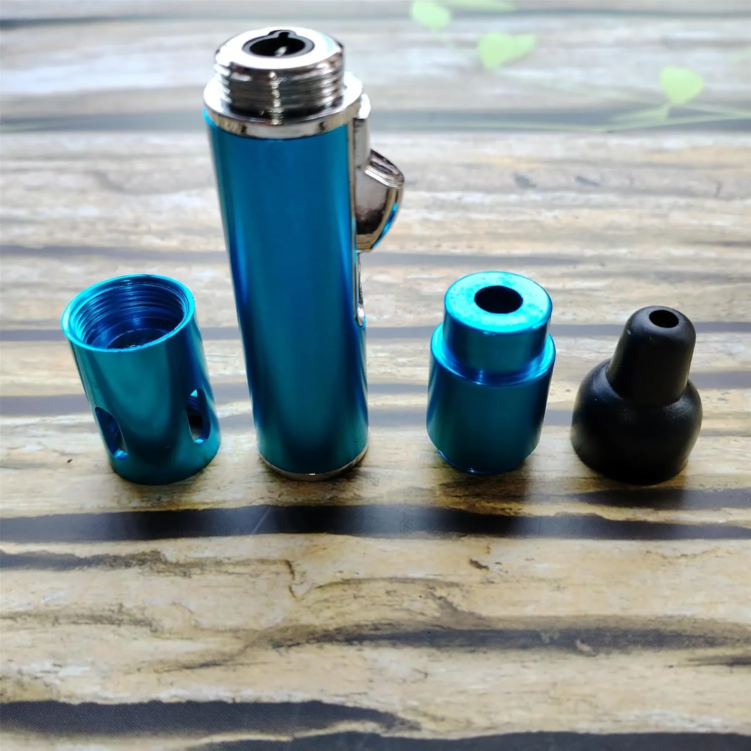 Handheld Inflatable Torch Lighter,Portable Multifunctional All-in-One Tube Built-in Detachable Lighter,Outdoor,Indoor,Camping,Candle,Birthday,Sky Blue(2PCS)