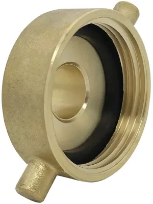 Happy Tree 1-1/2" NST (NH) Female x 3/4" GHT Male Brass Fire Hydrant Adapter With Pin Lug - Fire Equipment Hydrant to Garden Hose Adapter
