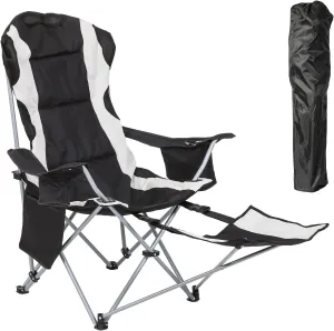 Heated Camping Chair with Foot Rest Outdoor Camping Chair Camping Chair with Foot Rest Outdoor Camping Chair Folding Chair Cooler Bag Storage Pouch Cushion