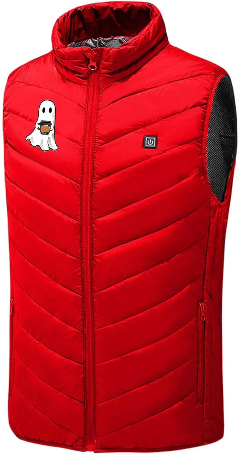 Heated Vest for Men Women, 9 Heating Zones Heated Gilet Heated Body Warmer Heated Waistcoat USB Heated Jacket