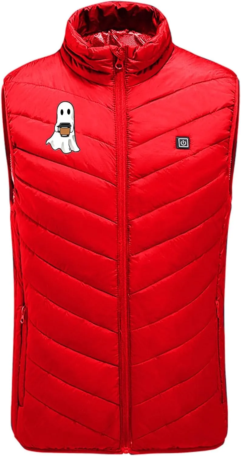 Heated Vest for Men Women, 9 Heating Zones Heated Gilet Heated Body Warmer Heated Waistcoat USB Heated Jacket