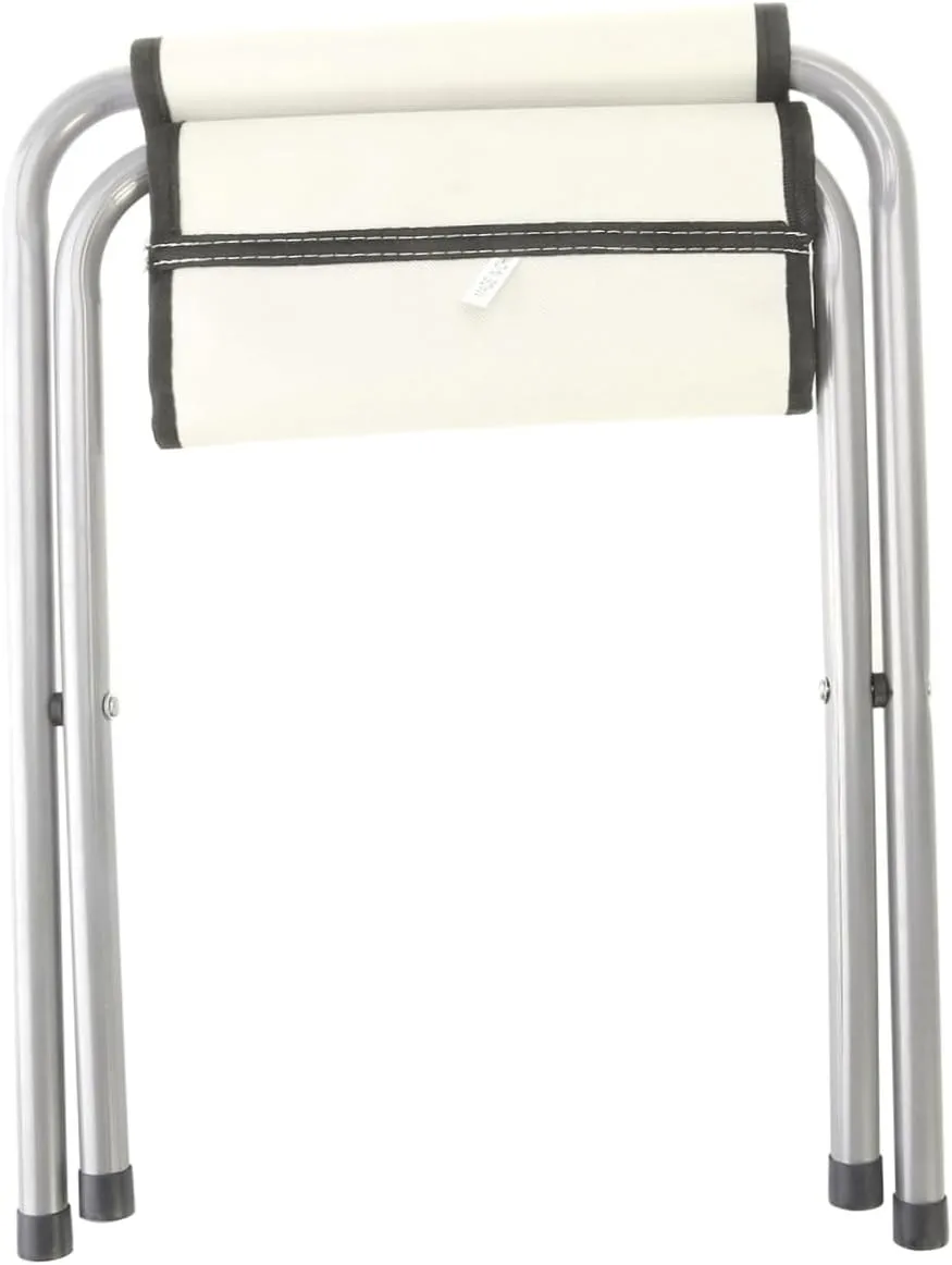 Heavy-Duty Metal Folding Stool Padded Camping Chair Collapsible for Outdoor Use Portable Stool for Camping/Traveling