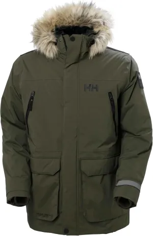 Helly Hansen Men's Reine Parka Jacket, 431 Utility Green, Large