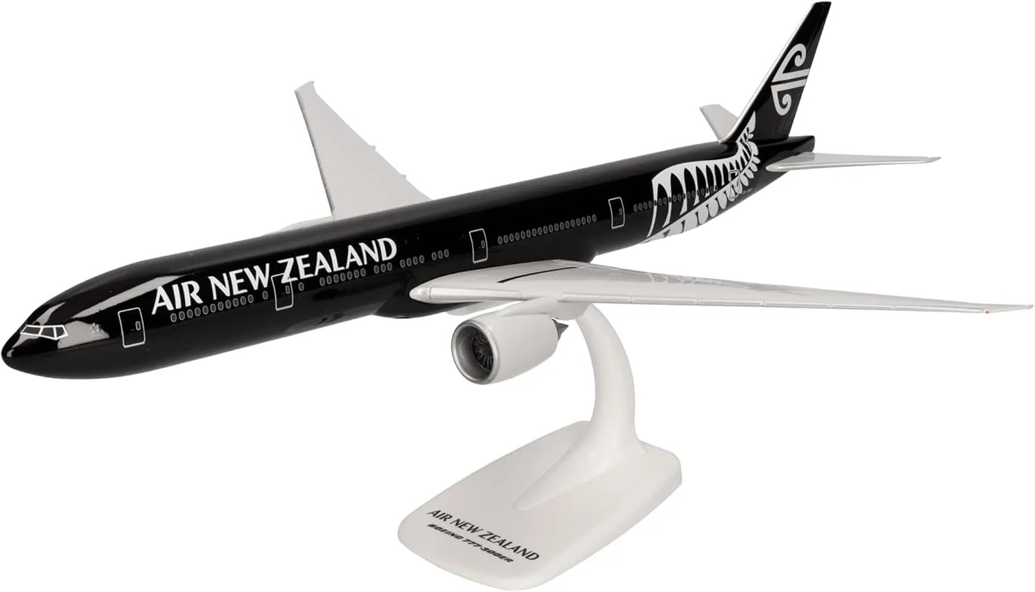 Herpa Snap-fit Airplane Model Boeing 777-300ER Air New Zealand on Scale of 1:200, Plastic Miniature with pedastal, Model Building, Collectors Edition