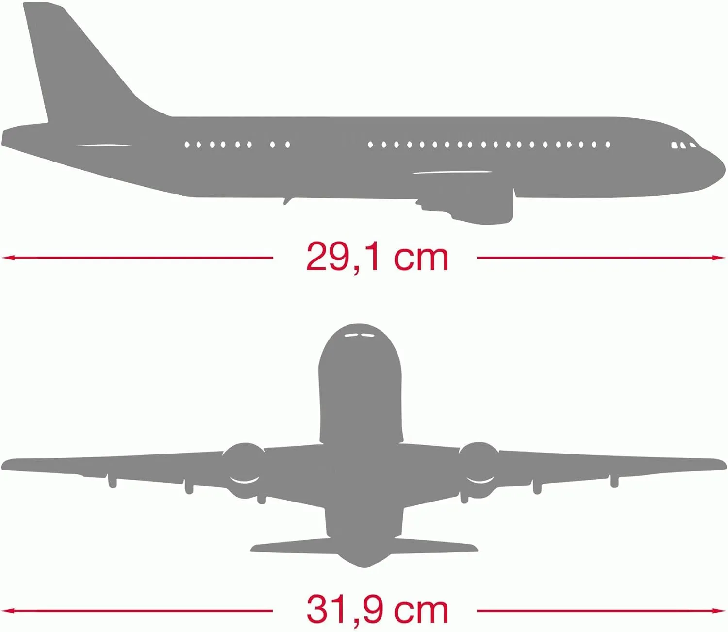 Herpa Snap-Fit Model Airplane Airbus A380 Emirates United for Wildlife No.2, Airplane, Miniature in Scale 1:250, Collector's Item, Model with Stand, Plastic