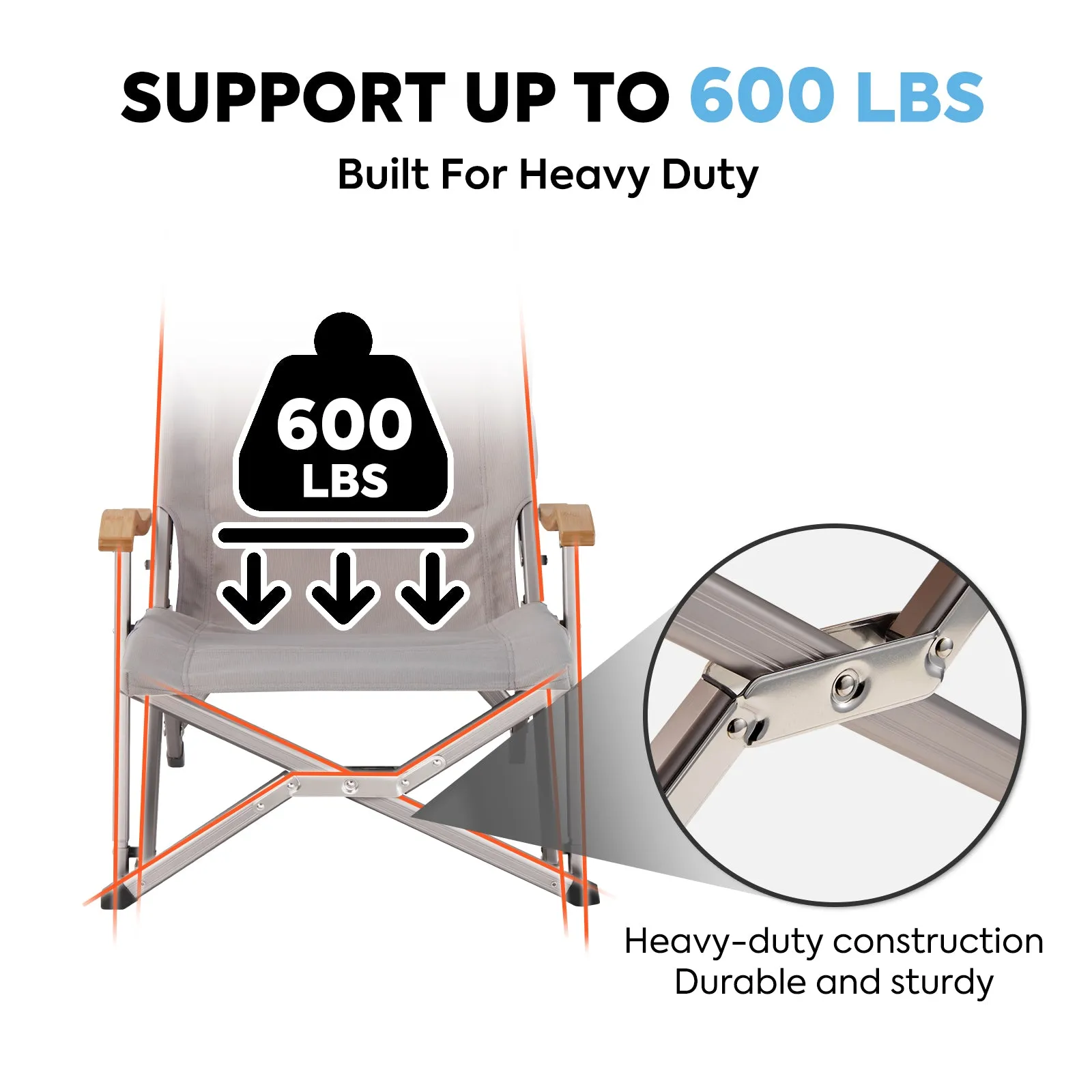 Hi1600L Folding Camping Chairs for Outside | ICECO