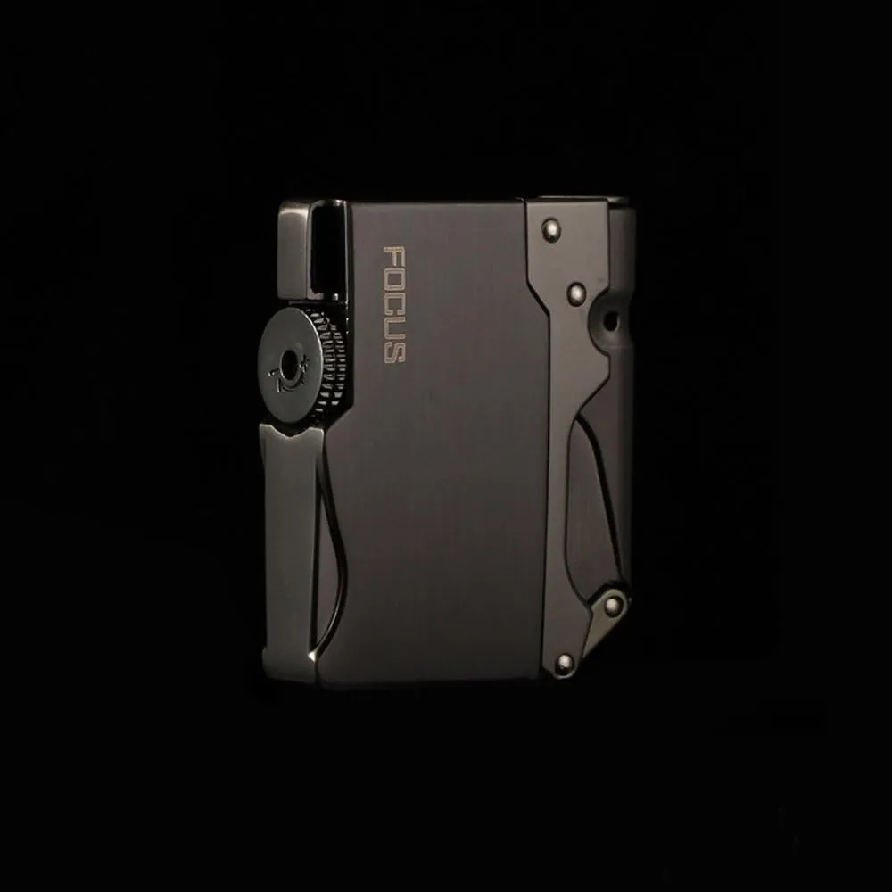 Hidden Nozzles Design Jet Torch Lighter Windproof Lighters (Black)