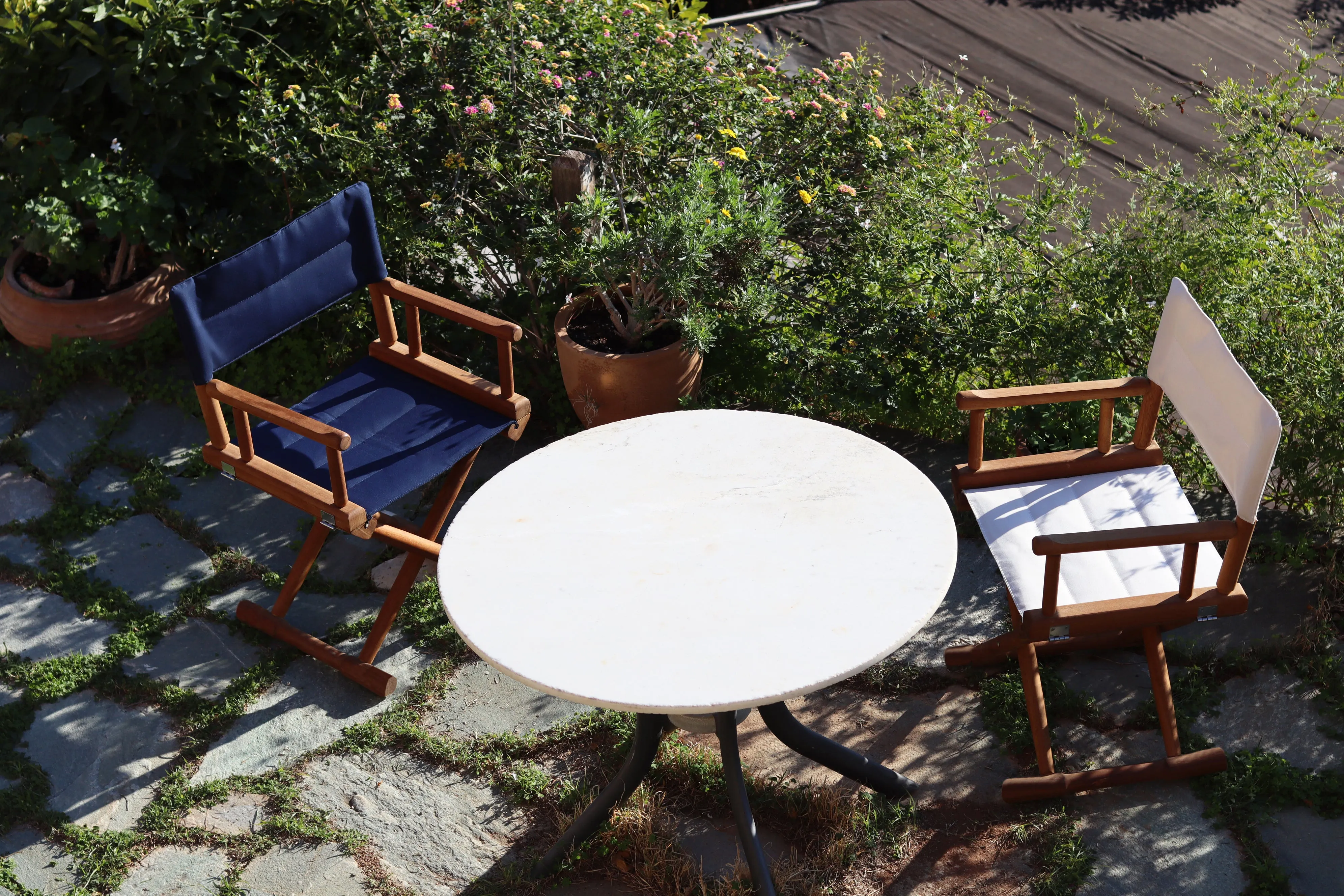 High-End Folding Directors Iroko Boat Chair -L15