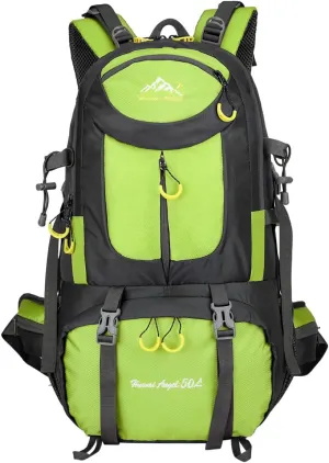 Hiking Backpack 50L Climbing Camping Backpack Large Rucksack for Trekking Travel Outdoor Sport(Green)