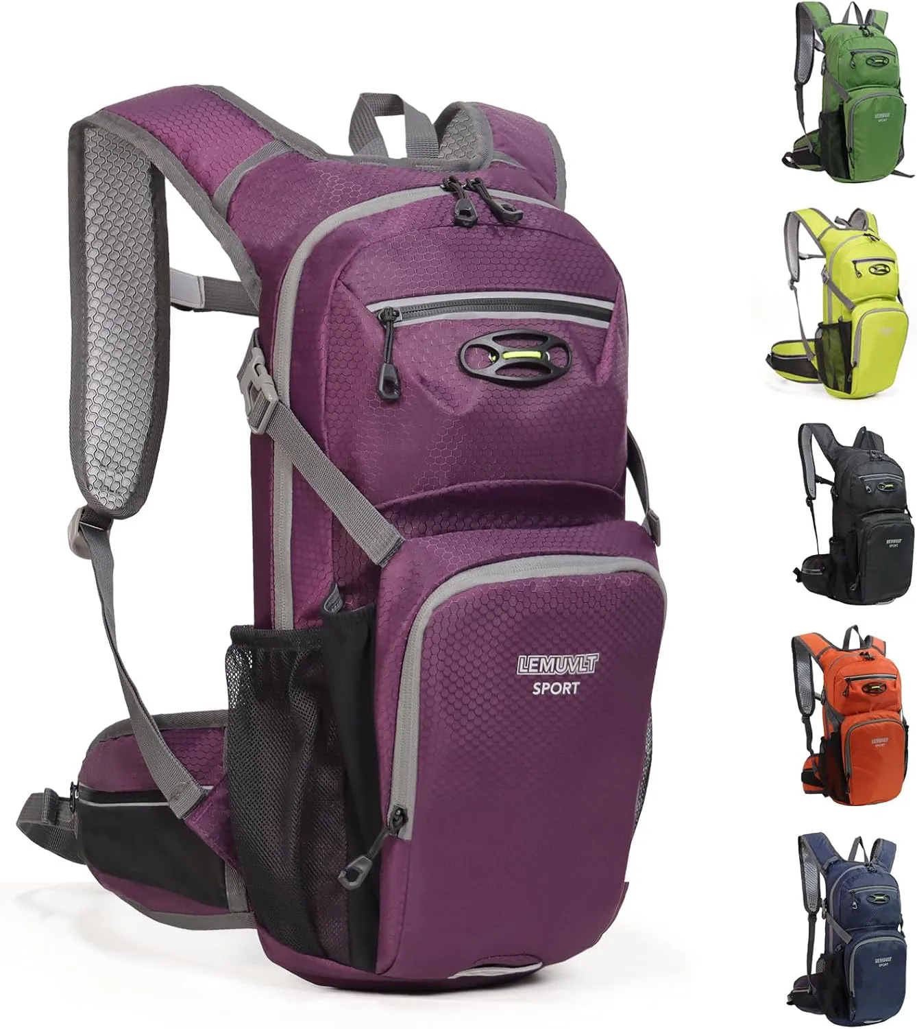 Hiking Daypack Waterproof Biking Backpack 15L Lightweight Durable Backpack for Ski Snowboarding Running MTB Cycling