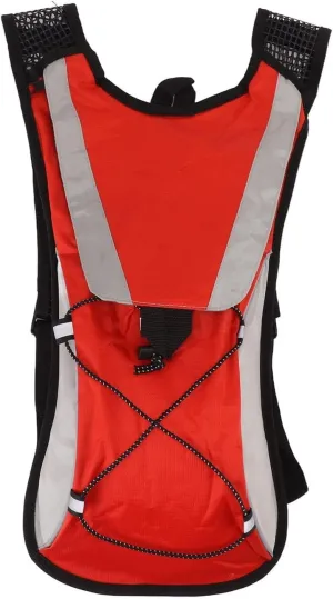 Hiking Hydration Backpack with 2L Water Bladder, Waterproof Outdoor Sports Pack, Ideal for Travel, Cycling, Camping (Red)