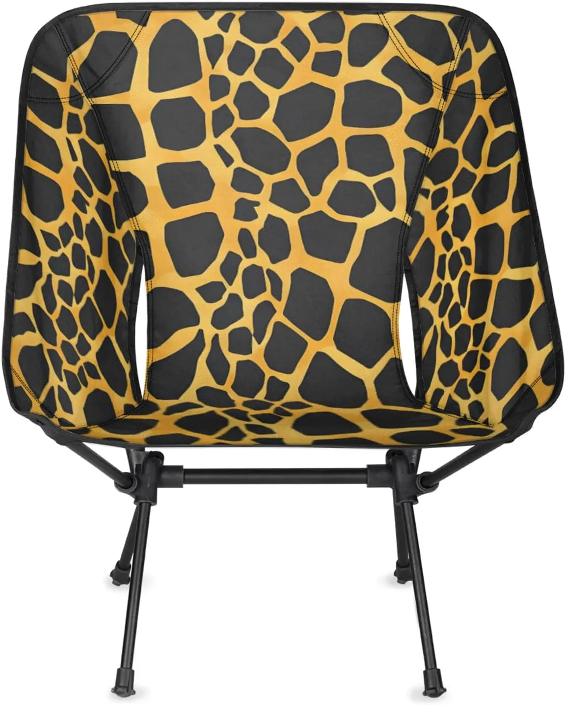 Honeybaby Folding Camping Chair Giraffes Skin Print Camping Chairs Lightweight Portable Chair Outdoor Foldable Chairs for Camping Travel Picnic Beach Hiking