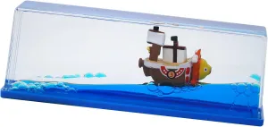 Honsheng Unsinkable Boat One Thousand Pirate Ship Piece Model Sunny Toys in a Bottle Box Acrylic Cruise Ship Fluid Drift Paperweight Desk for Decoration Boys Girls Gifts