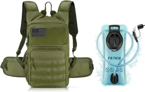 Hydration Backpack with 2L TPU Hydration Bladder, Lightweight Insulation Hydration Pack for Cycling, Hiking, Running, Climbing, Hunting, Biking