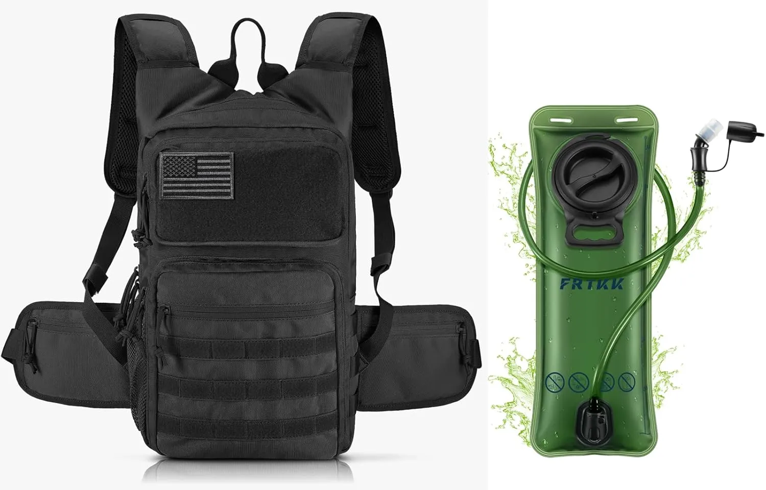Hydration Backpack with 3L TPU Hydration Bladder, Lightweight Insulation Hydration Pack for Cycling, Hiking, Running, Climbing, Hunting, Biking