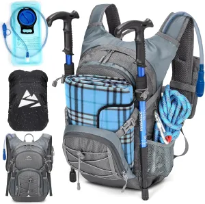 Hydration Backpack with Water Bladder, 18L Lightweight Hiking Backpack for Women&Men Small Insulated Hydration Water Pack for Hiking, Running, Cycling, Biking