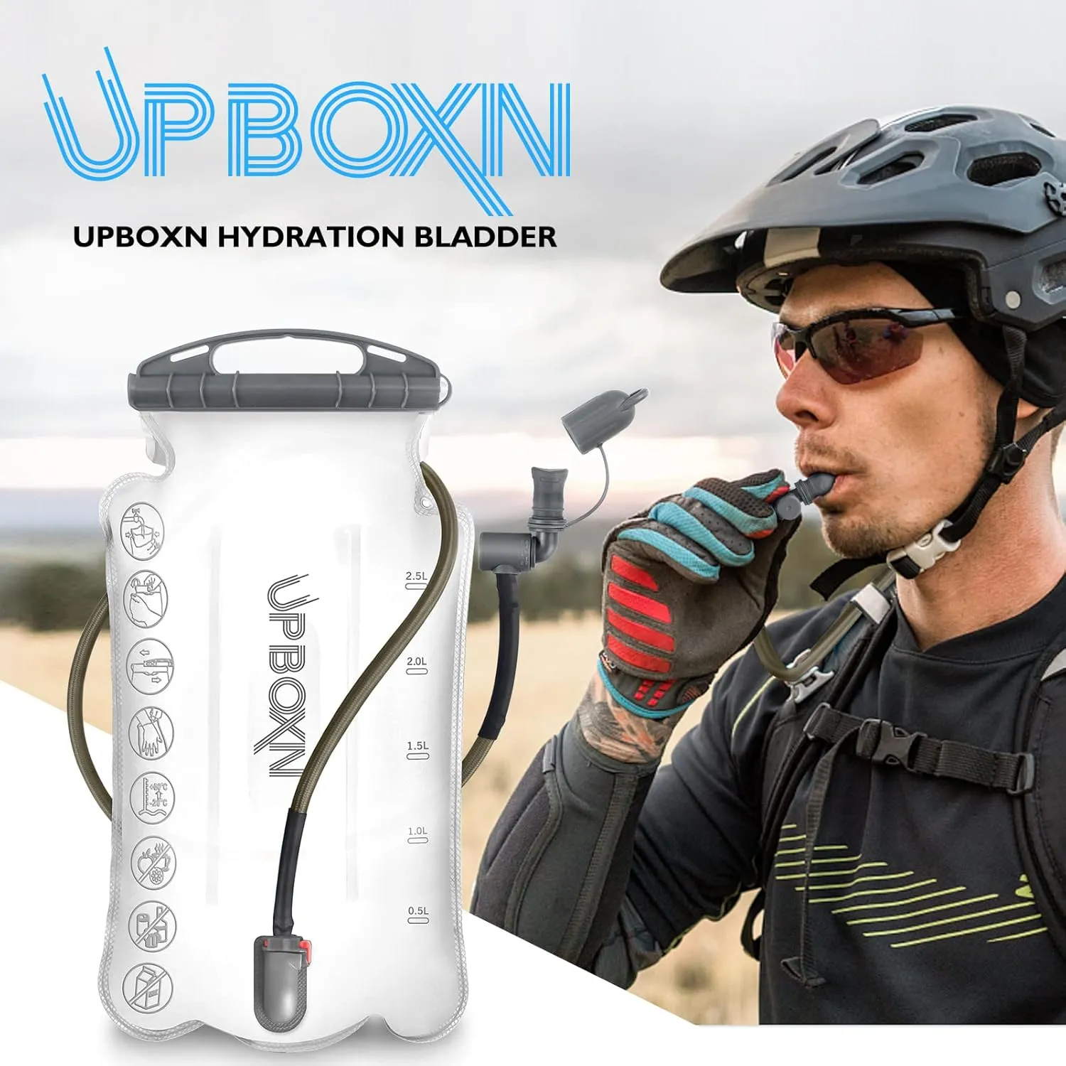 Hydration Bladder 2L/3L Water Reservoir, BPA Free Leak Proof Water Storage Bladder Bag, Taste Free Hydration Pack Replacement for Outdoor Hiking Camping Biking Backpacking