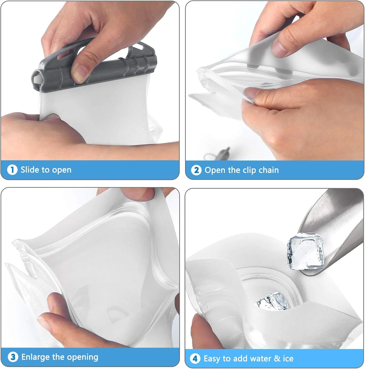 Hydration Bladder 2L/3L Water Reservoir, BPA Free Leak Proof Water Storage Bladder Bag, Taste Free Hydration Pack Replacement for Outdoor Hiking Camping Biking Backpacking