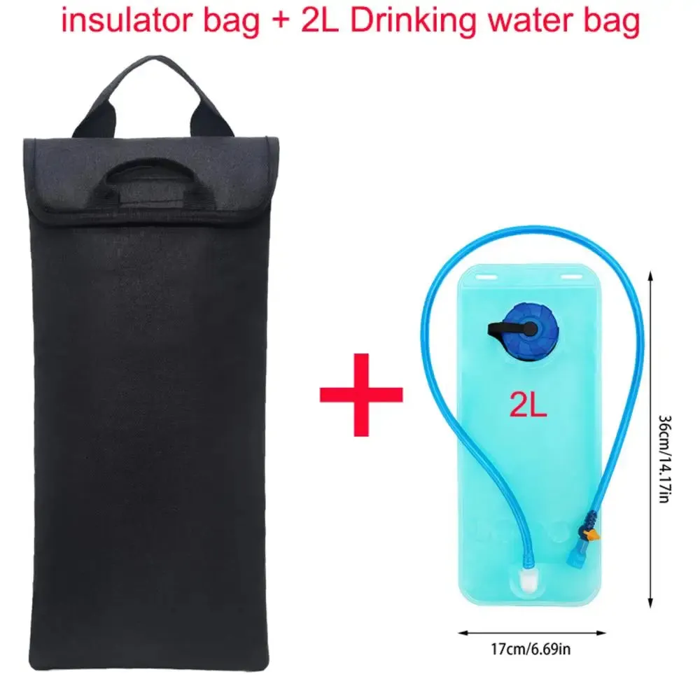 Hydration Bladder Insulation Sleeve Insulated Cooler Bag Lightweight Storage Pouch for 2-2.5L Water Bladder 600D Oxford Water