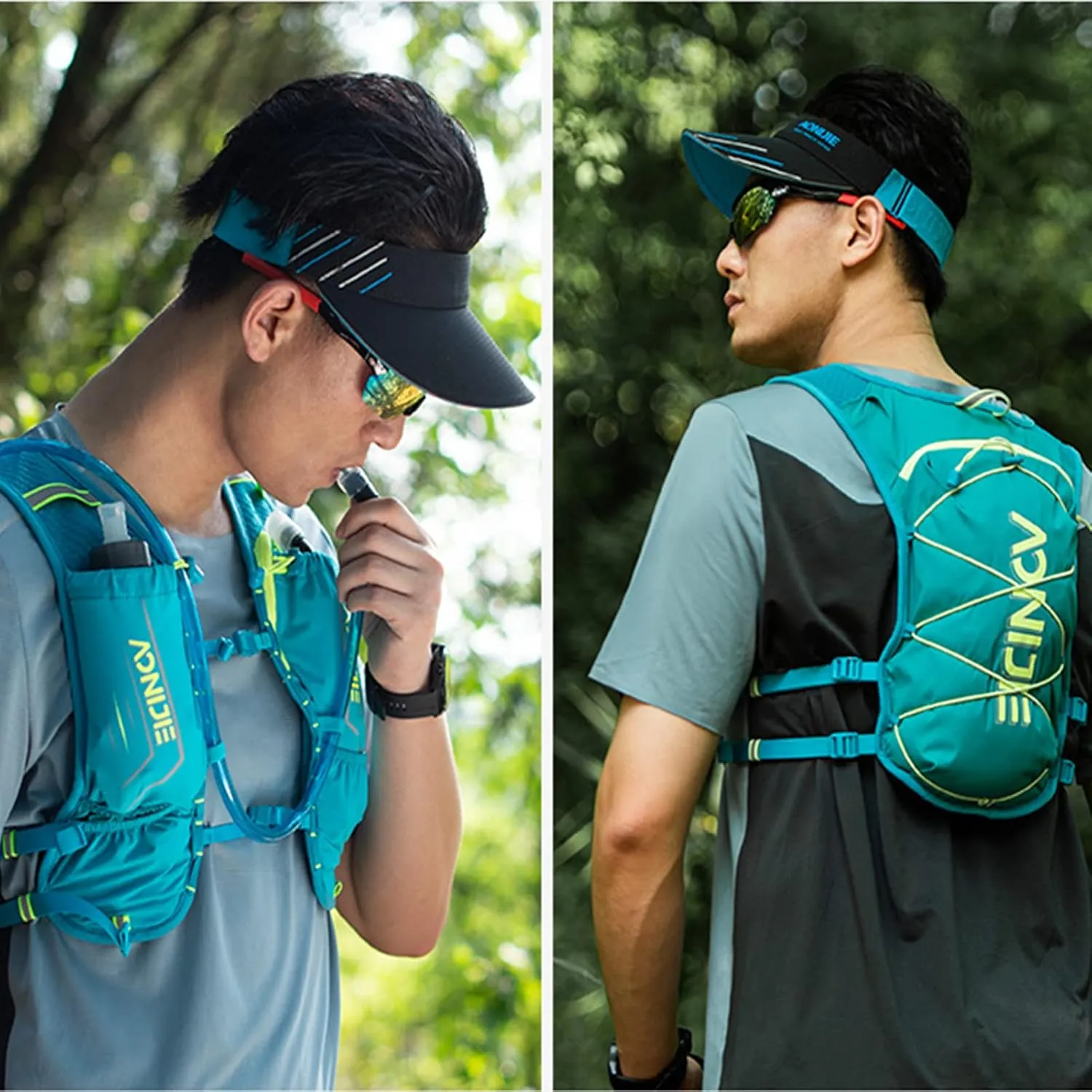 Hydration Pack Backpack 5L Running Hydration Vest Cycling Water Rucksack Trail Marathon Race Ultra Light Only 120g