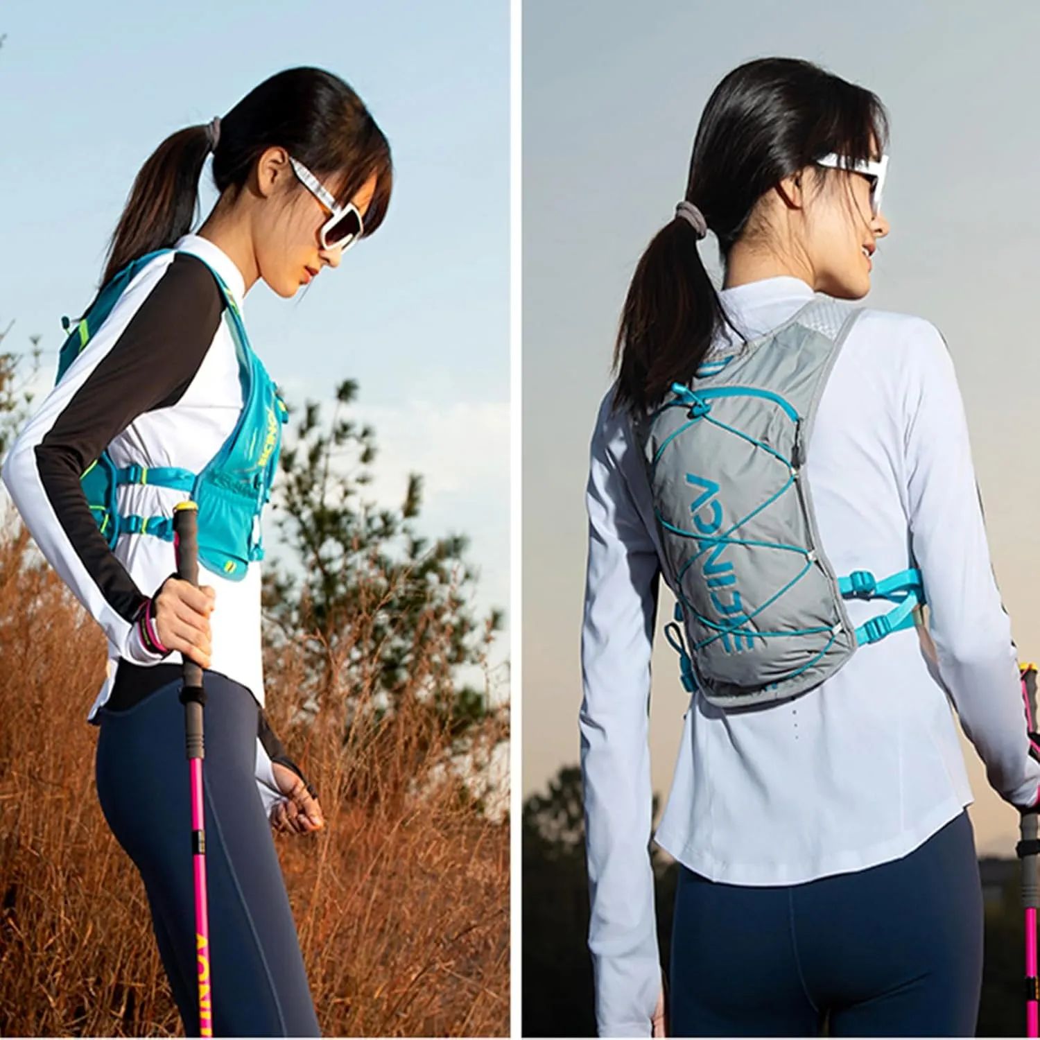 Hydration Pack Backpack 5L Running Hydration Vest Cycling Water Rucksack Trail Marathon Race Ultra Light Only 120g