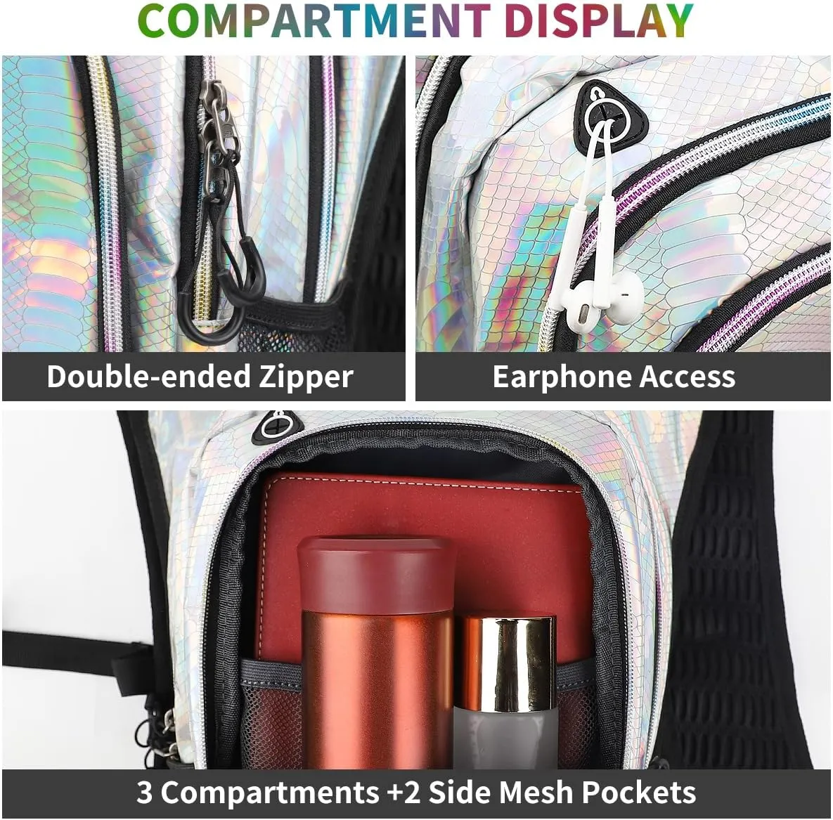 Hydration Pack, Hydration Backpack with 2L Hydration Bladder, Festival Essential Water Backpack, Lightweight Hydration Bag Hydropack Hydro for Running, Biking, Music Festival Gear, Rave