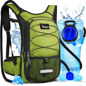 Hydration Pack, Insulated Hydration Backpack with 2L Hydration Bladder, Hiking Backpack for Men Women Kids, Water Backpack for Hiking, Running, Cycling, Camping