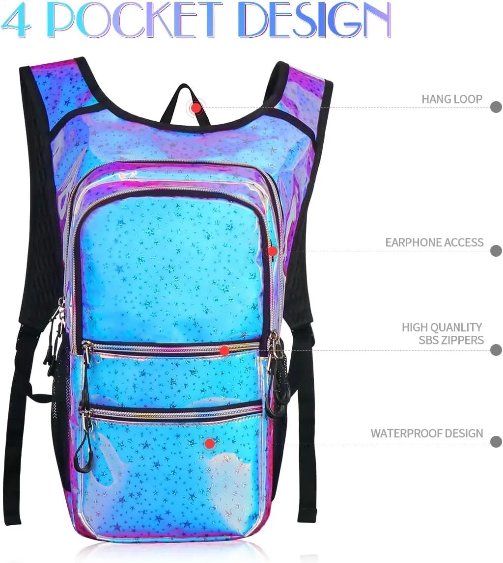 Hydration Pack, Water Backpack with 3L Hydration Bladder Lightweight Insulation, Festival Essential, Rave Hydration Backpack, Hydropack Backpack for Rave, Hiking, Biking, Running, Festival Gear