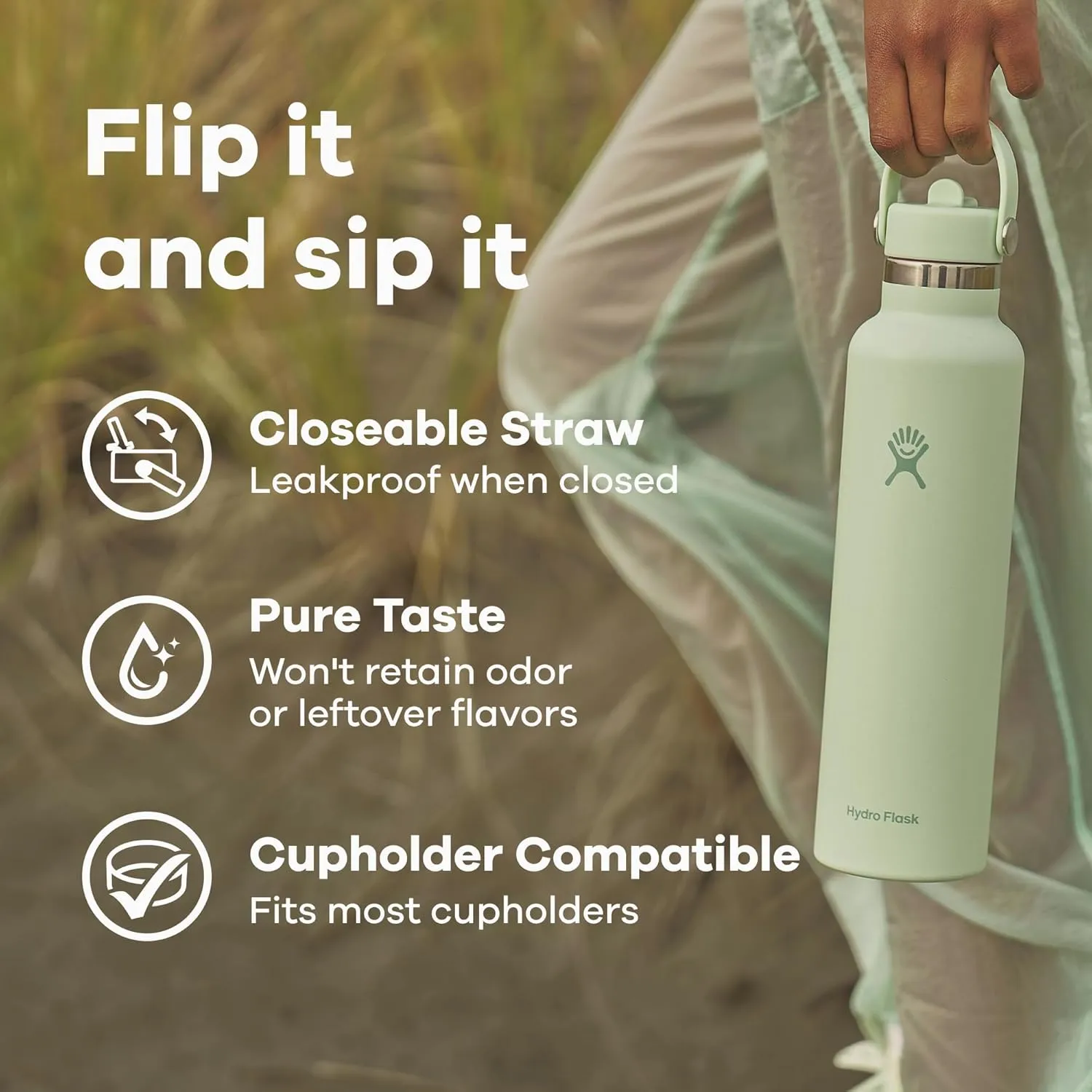 Hydro Flask 24 Oz Standard Flex Straw Cap Reef