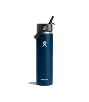 HYDRO FLASK 24 OZ WIDE FLEX STRAW CAP INDIGO