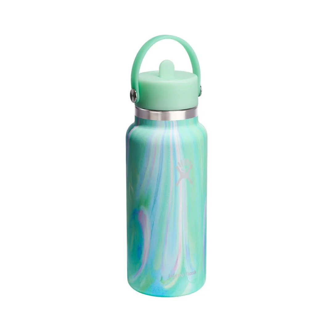HYDRO FLASK 32 OZ WIDE FLEX STRAW CAP GREEN