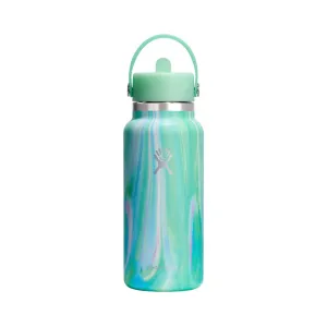 HYDRO FLASK 32 OZ WIDE FLEX STRAW CAP GREEN