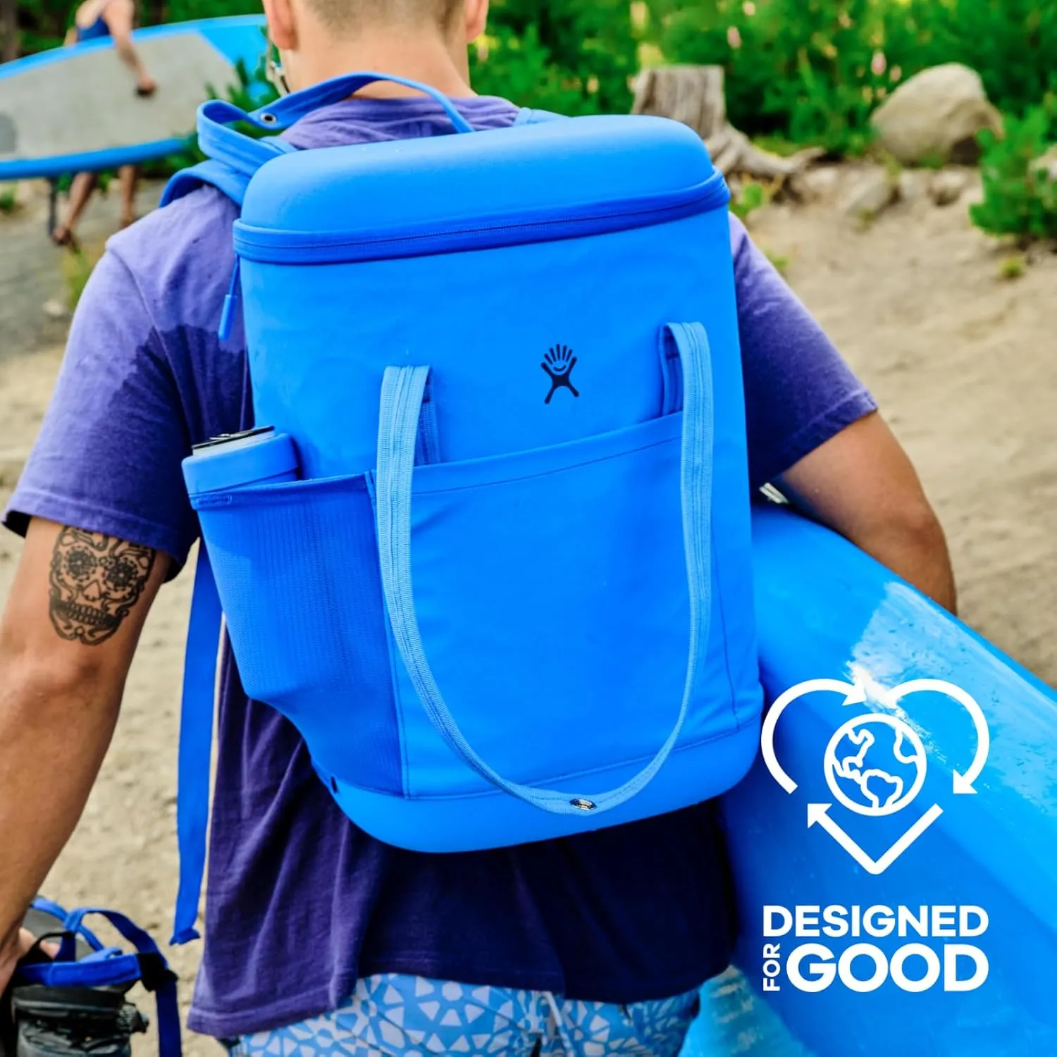 Hydro Flask Cooler Backpack for Beach, Beverages and Travel - Insulated Soft Lunch Bag - 20 L Capacity in Black