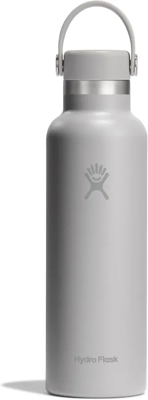 Hydro Flask Stainless Steel Standard Mouth Water Bottle with Flex Cap and Double-Wall Vacuum Insulation