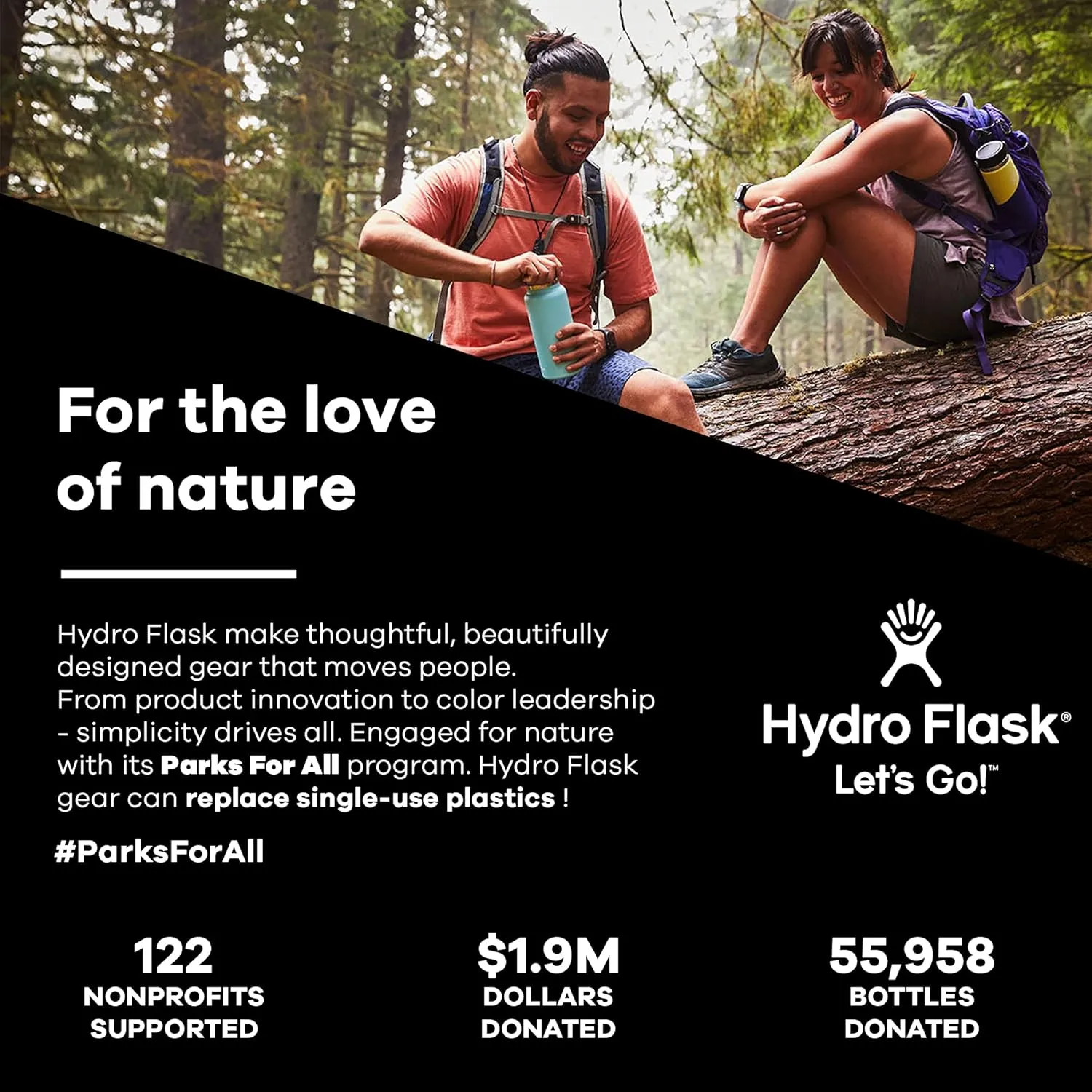 Hydro Flask Wide Mouth Flex Sip Lid Bottle - Stainless Steel Reusable Water Bottle - Vacuum Insulated, Dishwasher Safe, BPA-Free, Non-Toxic