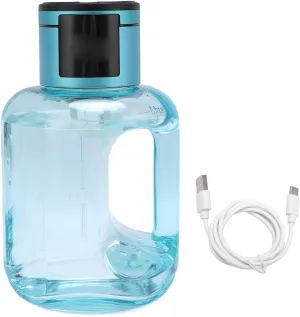 Hydrogen Water Bottle, 1000ML Rechargeable & Leakproof Hydrogen Generator with USB C 2000PPb PCTG Portable Sports Hydrogen Machine for Travel, Office, Fitness (Blue)