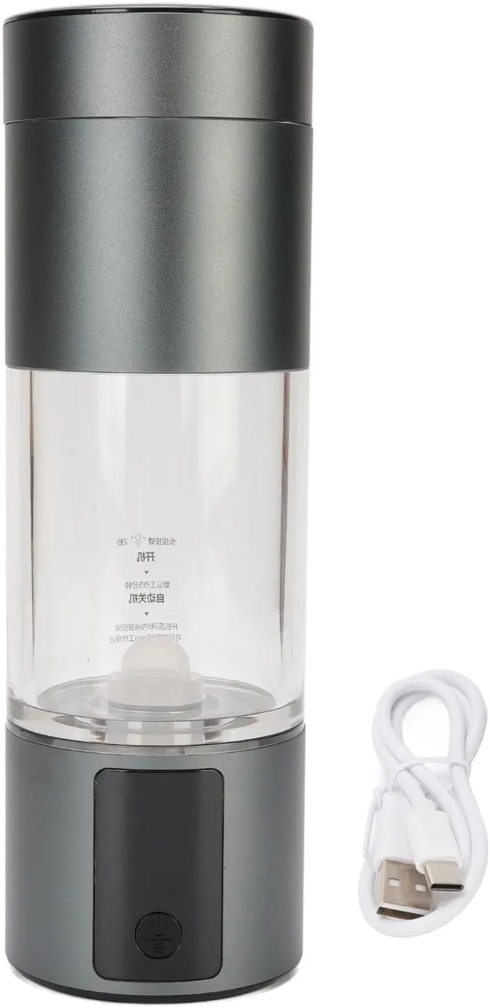 Hydrogen Water Bottle, 3 in 1 Hydrogen Water Bottle Generator with PEM SPE Technology 3000ppb Portable Hydrogen Water Ionizer Machine for Home Office Travel
