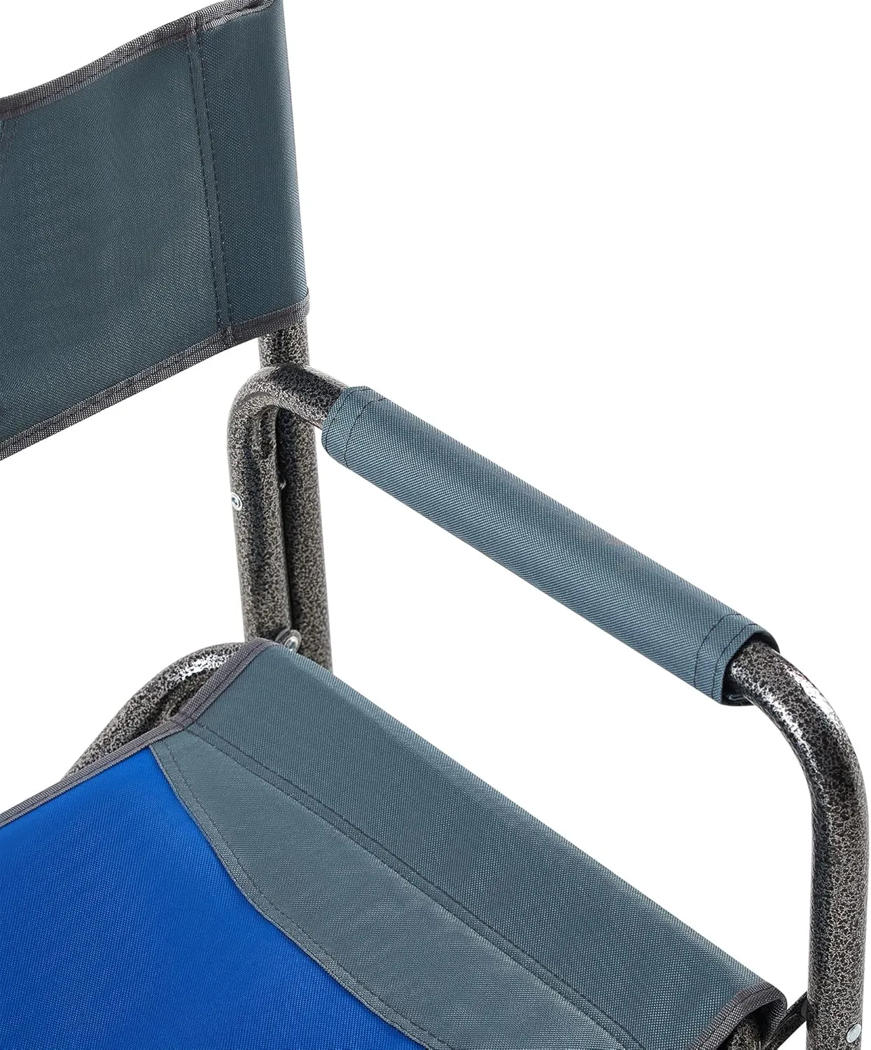 IANIYA Camping Chair Lightweight Oversized Folding Camping Chair with Side Table and Storage Pockets (STEEL BLUE*2)