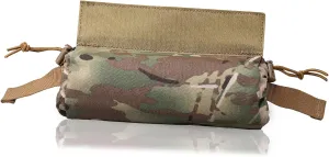 Ifak Medical Trauma Roll Up Drop Bag EMT First Aid Sub Abdominal Carrying Pouch with Hook-N-Loop Tactical First Aid Drop Pouch for Plate Carrier/Chest Rig Vest