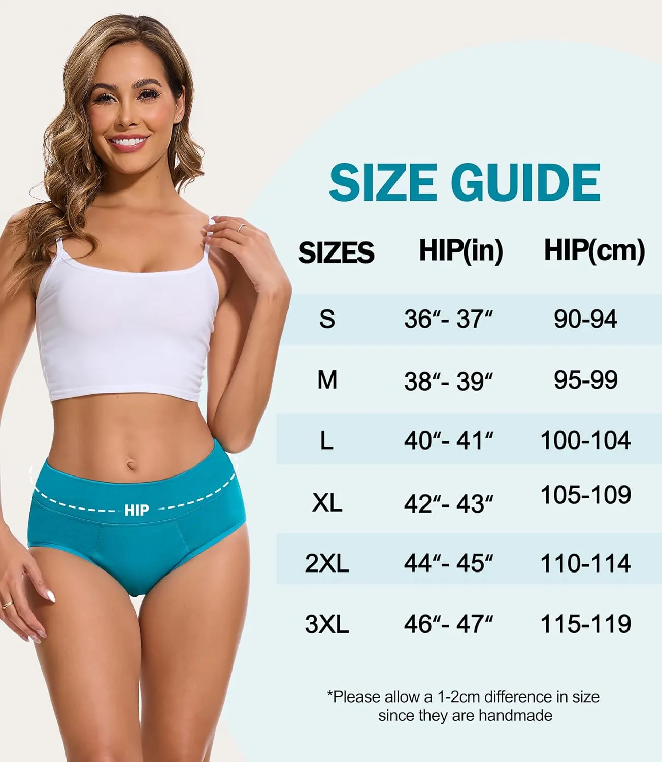 Incontinence Underwear for Women, 100ML Period High Waisted Leakproof Washable Protective Briefs for Postpartum Bladder Leak Cotton, 3 Pack (X-Large, Multicolor01)
