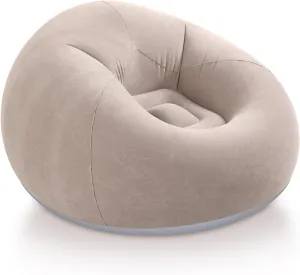 Inflatable Bean Bag Chairs for Adult Blow up Chairs Lazy Sofa Folding Portable Inflatable Chair for Movie Outdoor Room Bedroom Reading Camping(Coffee)
